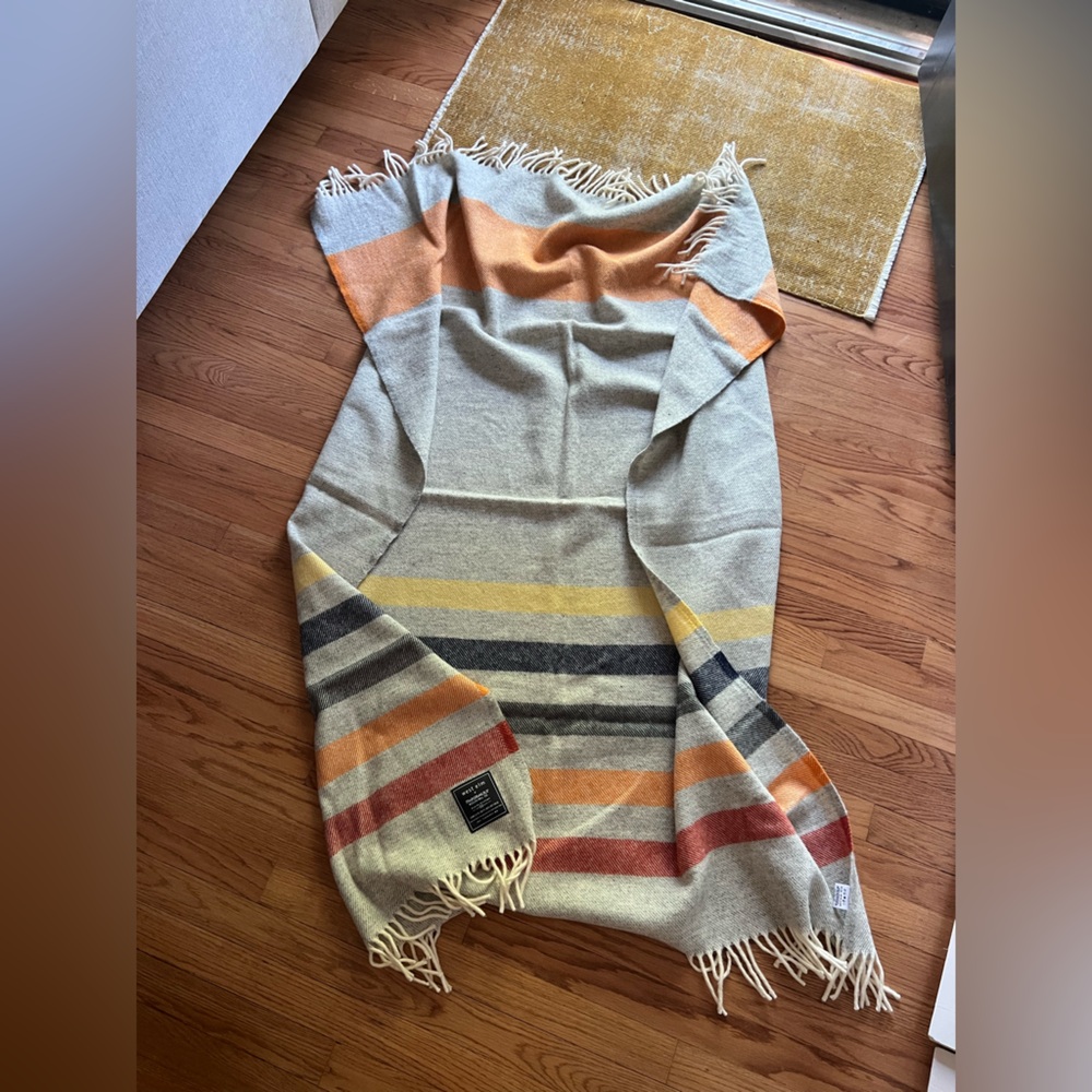 West elm faribault woolen mills wool blanket